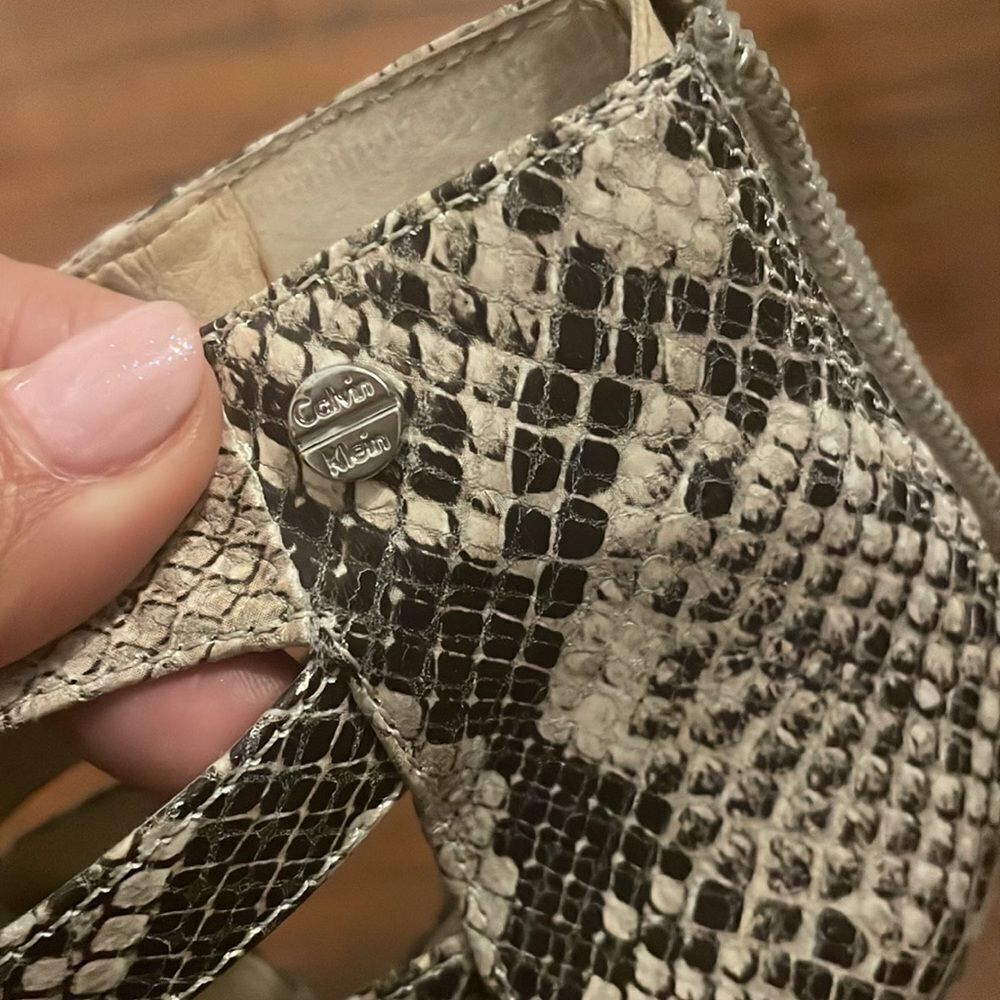 Calvin Klein Python strappy heels - Picture 3 of 15